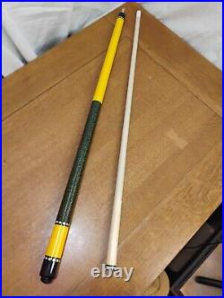 MCDERMOTT 58 Lucky Pool Cue+VERY BEAUTIFUL ACTION 2X2 HARD LASE CASE BLACK