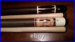 MCDERMOTT C-5 AND EF-6 collectible great hitting POOL CUE CUES