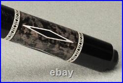 MCDERMOTT LUCKY L54 Gray Burl Wood Overlay Billiard Two-Piece Pool Cue Stick