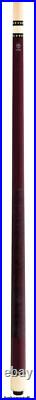 MCDERMOTT LUCKY L6 BURGUNDY STAIN 2-PIECE WithSILVER RINGS BILLIARD POOL CUE STICK