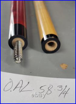 MCDERMOTT MODEL GS03 58.75 2 PIECE POOL CUE RADIAL PIN MAPLE with EXCALIBUR CASE