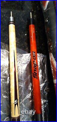 MCDERMOTT SNAP-ON SPECIAL POOL CUE SET! G core shafts! Limited never sold