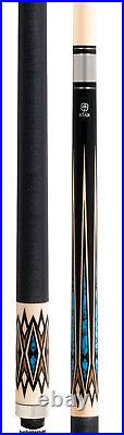 MCDERMOTT STAR S83 MAPLE TWO PIECE BILLIARD TABLE POOL CUE STICK with SILVER RINGS