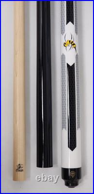 MCDERMOTT STINGER NG07 Three Piece Black & White BREAK JUMP POOL CUE 21oz