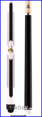 MCDERMOTT STINGER NG07 Three Piece Black & White BREAK JUMP POOL CUE 21oz