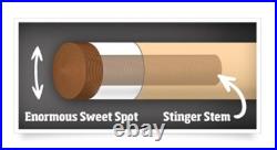 MCDERMOTT STINGER NG07 Three Piece Black & White BREAK JUMP POOL CUE 21oz