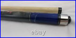 Maple McDermott Star S78 Blue Pool Cue Stick Silver Rings Irish Linen Wrap