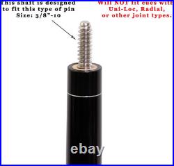 Maple Shaft for Mcdermott Lucky/Star Pool Billiard Cues, 3/8-10 Joint Maple Shaft for Mcdermott Lucky/Star Pool Billiard Cues, 3/8-10 Joint
