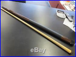 McDERMOTT 20 OZ. 2 PIECE POOL CUE WITH LEATHER WRAP. USED CONDITION