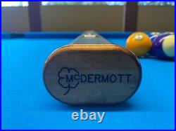 McDermott 1 x 2 vintage hard pool stick hard case circa 1980s leather