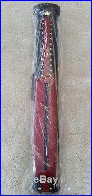 McDermott 2x2 Premier Red Hard Pool Cue Case, IN STOCK READY TO SHIP, New