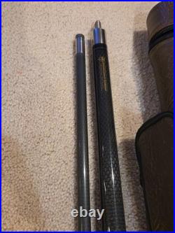 McDermott Advanced Graphite Technology with Titanium 20oz 58 2PC Pool Cue H. Case