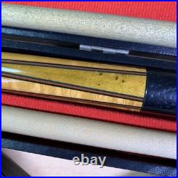 McDermott Billiard Cue 4 Sword Model A. C. S. S. Shaft Set Moori Tap Vintage Japan