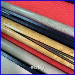 McDermott Billiard Cue 4 Sword Model A. C. S. S. Shaft Set Moori Tap Vintage Japan