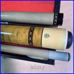 McDermott Billiard Cue 4 Sword Model A. C. S. S. Shaft Set Moori Tap Vintage Japan