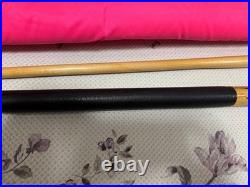 McDermott Billiard Pool Cue & Case Set, Hi-Tech Shaft, Leather Wrap, Pink/Black