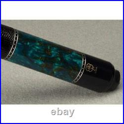 McDermott Billiards Pool Cue Stick Black Turquoise Lizard Leather Wrap G434