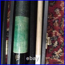 McDermott Billiards Pool Cue Stick Green Maple Irish Linen Wrap 18 19 20 21 GS05