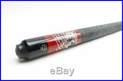McDermott Black Widow with Eight Ball 58 Two Piece Pool Cue with Case Red