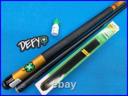 McDermott Custom Clover Pool Cue, Defy Carbon Fiber Shaft, Leather Logo Wrap McDermott Custom Clover Pool Cue, Defy Carbon Fiber Shaft, Leather Logo Wrap