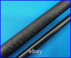 McDermott Custom Clover Pool Cue, Defy Carbon Fiber Shaft, Leather Logo Wrap McDermott Custom Clover Pool Cue, Defy Carbon Fiber Shaft, Leather Logo Wrap