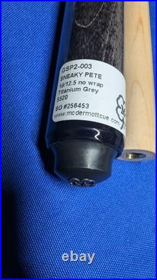 McDermott Custom Pool Cue Sneakypete GSP2 Grey Michigan Maple 19/12.50 $520
