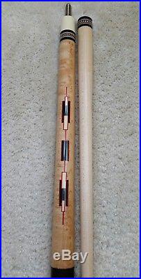 McDermott D25 Pool Cue, Leather, Original withNew Shaft Vintage D-Series 1984-1990