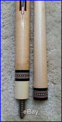 McDermott D25 Pool Cue, Leather, Original withNew Shaft Vintage D-Series 1984-1990