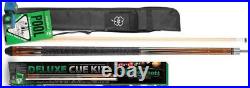 McDermott Deluxe Pool Cue Kit. Linen Wrapped cue with soft case & accessories