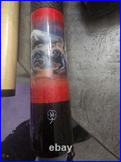 McDermott Dueling Panthers Wes Spencer pool cue 19 oz Red/Black with Giuseppe Case