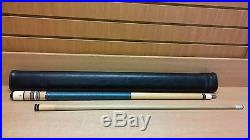 McDermott E-G4 Blue Accents 19 Oz. 59 Two Pc. Billiards Pool Cue 4 Leaf Clover