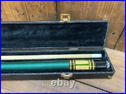 McDermott E-G6 Pool Cue Green Wrap 21.5oz 58 5/8 Used/Great Shape