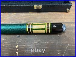 McDermott E-G6 Pool Cue Green Wrap 21.5oz 58 5/8 Used/Great Shape