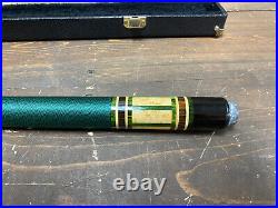 McDermott E-G6 Pool Cue Green Wrap 21.5oz 58 5/8 Used/Great Shape