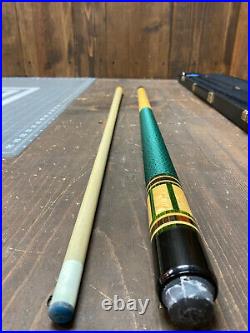 McDermott E-G6 Pool Cue Green Wrap 21.5oz 58 5/8 Used/Great Shape