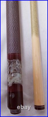 McDermott E-L1 pool cue wolf Graphic inlay with case