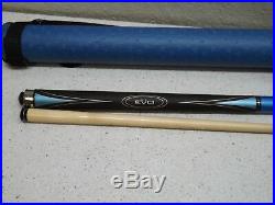 McDermott Evo Star Pool Cue #S35,58 Tall, 18oz. With Turquoise Action Case