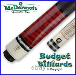McDermott G202 Curly Maple Pool Cue with 12.5mm G-Core & Free Hard Case
