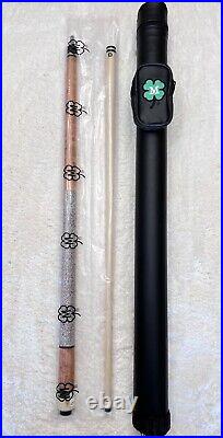 McDermott G204 Pool Cue with12.5mm G-Core Shaft, FREE HARD CASE (White/Brown Wrap)