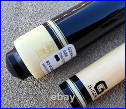 McDermott G206 Pool Cue, Black Paint, Speckled Irish Linen Wrap, G-Core Shaft