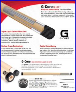 McDermott G208 Pool Billiard Cue G-Core Shaft FREE Hard Case AUTHORIZED DEALER