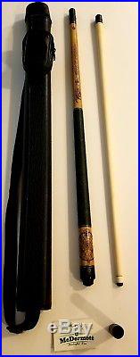McDermott G216 Wildfire Dreamcatcher Pool Cue G-Core Shaft withcase and joint prot