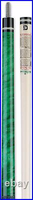 McDermott G240CM Curly Maple Green Pool Cue with 12mm G-Core & Free Hard Case