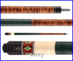 McDermott G331 Two-Piece Billiards Pool Cue with Clover and Maple Diamond inlays