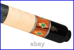 McDermott G331 Two-Piece Billiards Pool Cue with Clover and Maple Diamond inlays