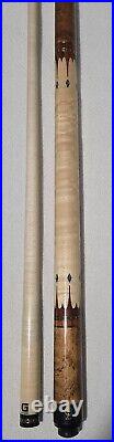 McDermott G407 Wrapless Pool Cue with G-Core Shaft & Carbon Fiber Shaft, Hard Case