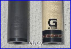 McDermott G407 Wrapless Pool Cue with G-Core Shaft & Carbon Fiber Shaft, Hard Case