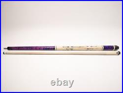 McDermott G418 2-Piece Pool Cue 18 OZ 13mm Birdseye Maple Royal Purple Stain