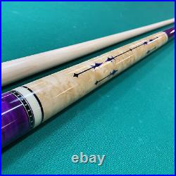 McDermott G418 Custom Purple Stain Billiards Pool Cue Stick + FREE HARD CASE