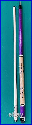 McDermott G418 Custom Purple Stain Billiards Pool Cue Stick + FREE HARD CASE